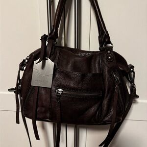 FREE PEOPLE BABY EMERSON TOTE BITTER BARK WE THE FREE Bag Brown
